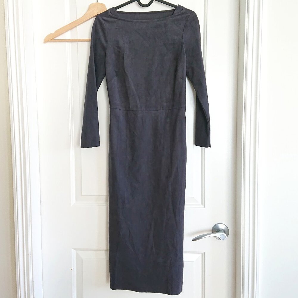 Aritzia faux suede dress